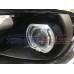 BI Xenon Projector Lens with LED Square angel eye light HID H1 H7 H4 lense mini 3.0" ball chrome shroud